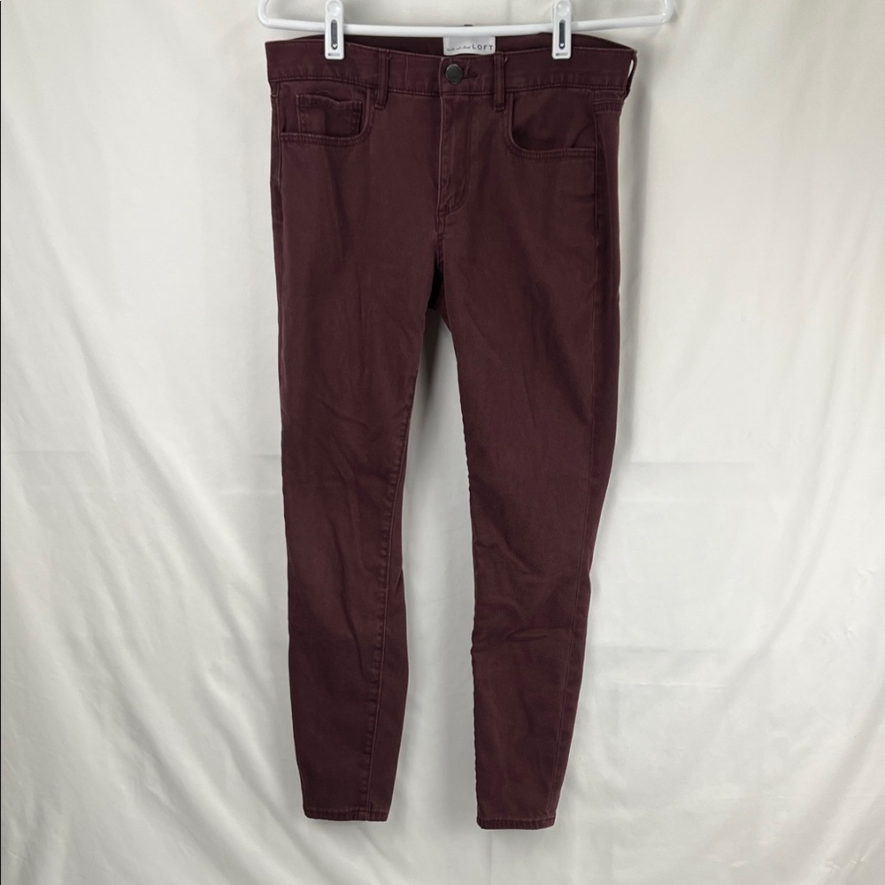 LOFT - Women’s Jeans - Burgundy - Size 26 or 2